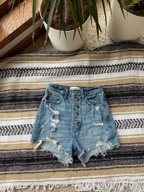Abercrombie & Fitch High-Waist Mom Shorts